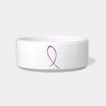 Purple Ribbon Pet Bowl<br><div class="desc">Purple Ribbon Pet Bowl</div>