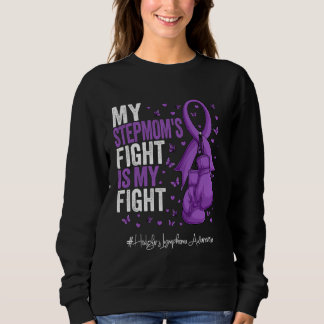 Purple Ribbon Stepmother Hodgkins Lymphoma Awarene Sweatshirt