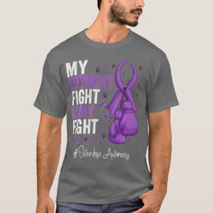 Purple Ribbon Stepmother Overdose Awareness Long S T-Shirt
