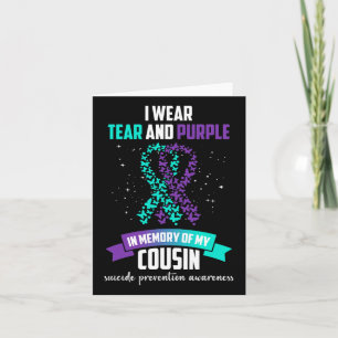 Purple Ribbon Suicide Prevention Awareness Card