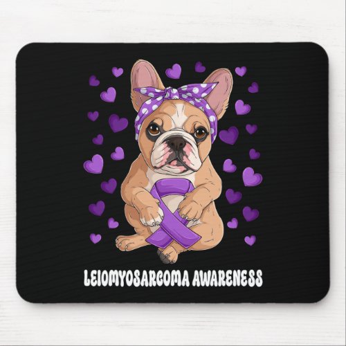 Purple Ribbon Survivor Warrior Leiomyosarcoma Awar Mouse Pad