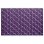 Purple Ribbons Tiled  Pattern Fabric