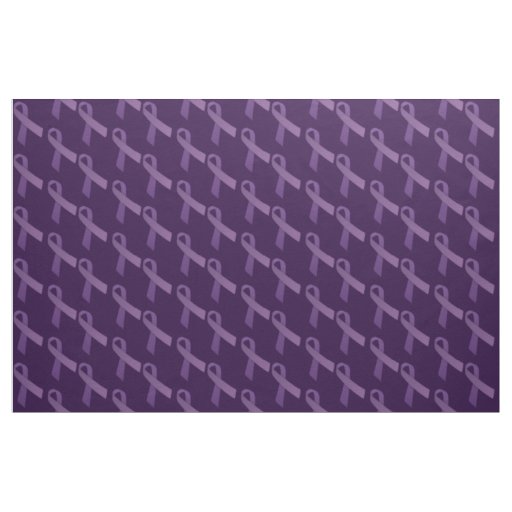 Purple Ribbons Tiled  Pattern Fabric