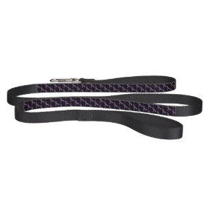 Purple Ribbons Tiled  Pattern Pet Leash