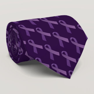 Purple RibbonsAlzheimer's Disease Awareness Tie
