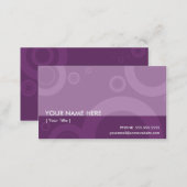 purple rings business card (Front/Back)