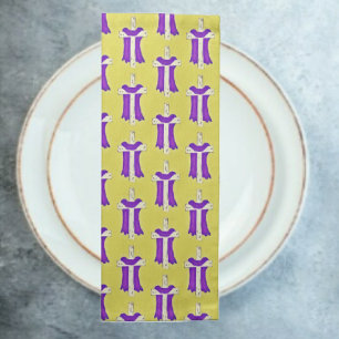 Purple Robe on Cross Cloth Napkin