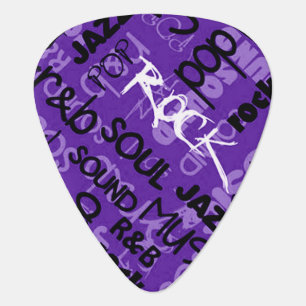 Purple Rock, Pop, Soul Music Genre Triangle Pick