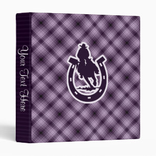 Purple Rodeo 3 Ring Binder