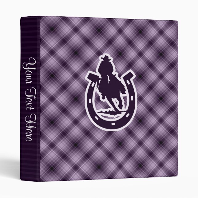 Purple Rodeo 3 Ring Binder (Front/Spine)