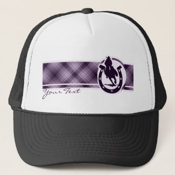 Purple Rodeo Trucker Hat by SportsWare at Zazzle