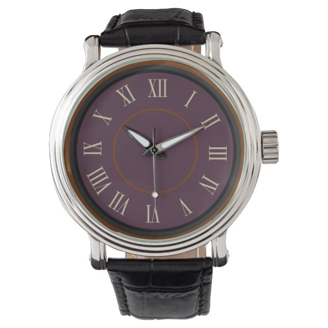 Purple Roman Numeral Watch (Front)