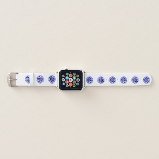 Purple Rose Apple Watch Band (Front)