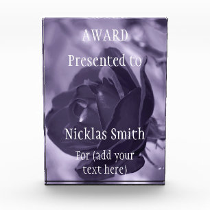 Purple Rose Award - Customized