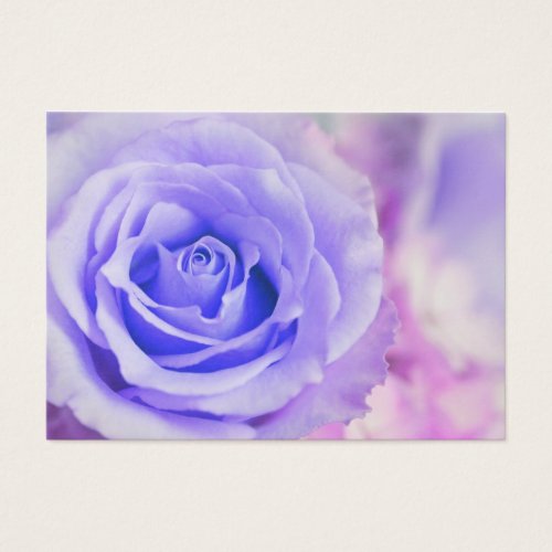 Purple Rose Background Customized Template Business Cards