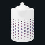 Purple, Rose, & Black Dots Teapot<br><div class="desc">I love making a pot of coffee but leaving it in the carafe just doesn't do it for me. I tried using various thermoses but they all screamed 'camping trip' which isn't really the look I wanted in my kitchen. But luckily I found this teapot on Zazzle and decided it...</div>