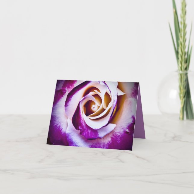 Purple Rose Card  (Front)