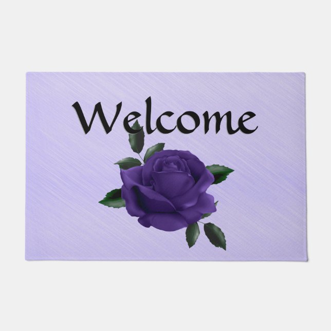 Purple Rose Doormat (Front)