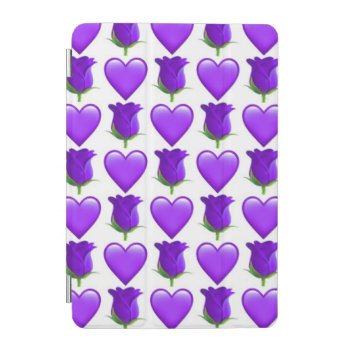 Purple Rose Emoji Ipad Mini Smart Cover by BryBry07 at Zazzle