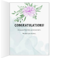 Purple Rose Eucalyptus Retirement Congratulations