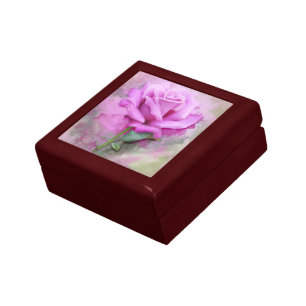 Purple Rose Floral Gift Box