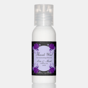 Purple Rose Floral Spiderweb Fall Wedding Hand Lotion