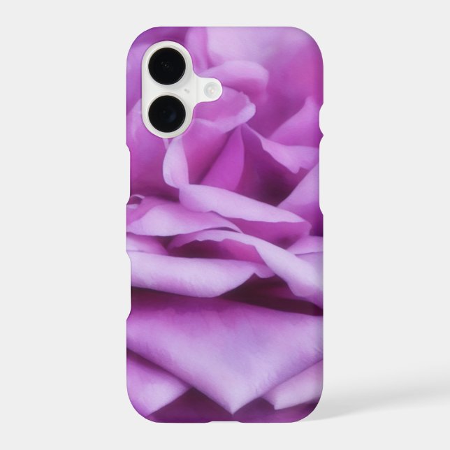 Purple Rose Flower Art iPhone Case (Back)