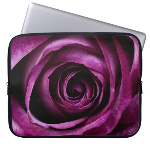 Purple Rose Flower Laptop Sleeve