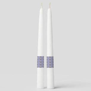 Purple rose funeral memorial taper candle