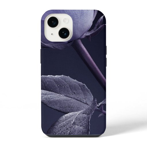 Purple rose iPhone 14 case