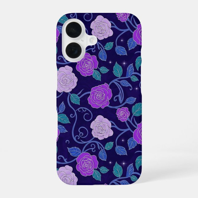 Purple Rose Iphone Case (Back)