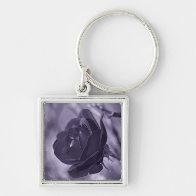 Purple Rose Keychain (Front)