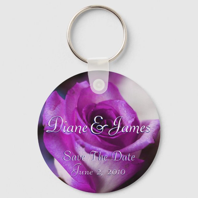 Purple Rose Keychain (Front)