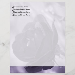 Purple Rose Letterhead Design