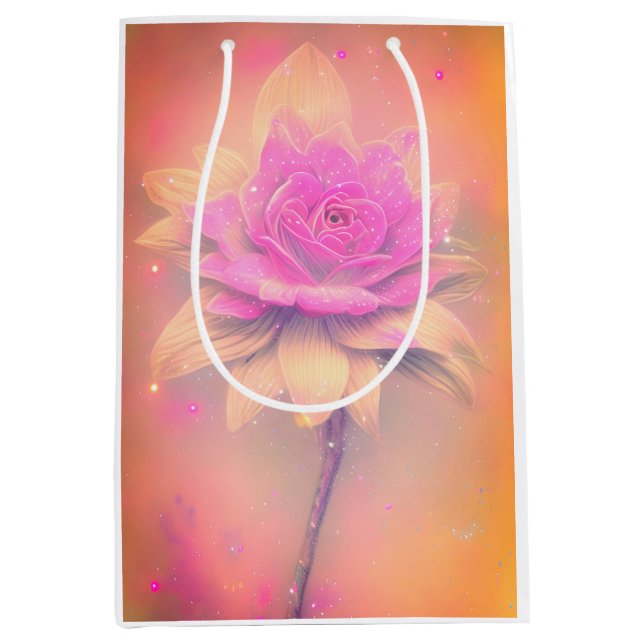 purple rose medium gift bag (Front)