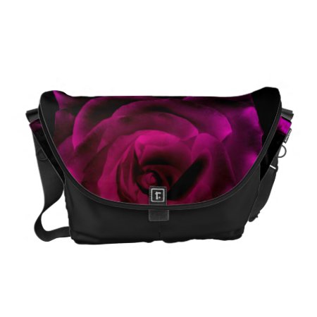 Purple Rose Messenger Bag