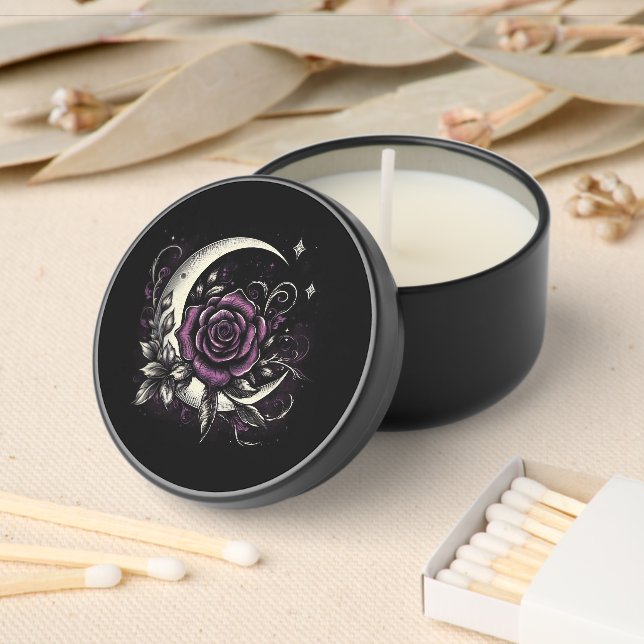 Purple Rose Moon Mini Candle Favors (Insitu)
