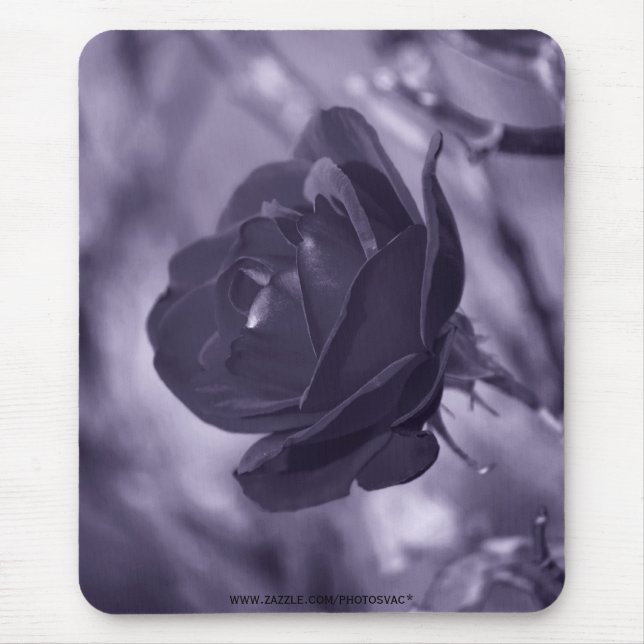 Purple Rose Mouse Pad (Front)