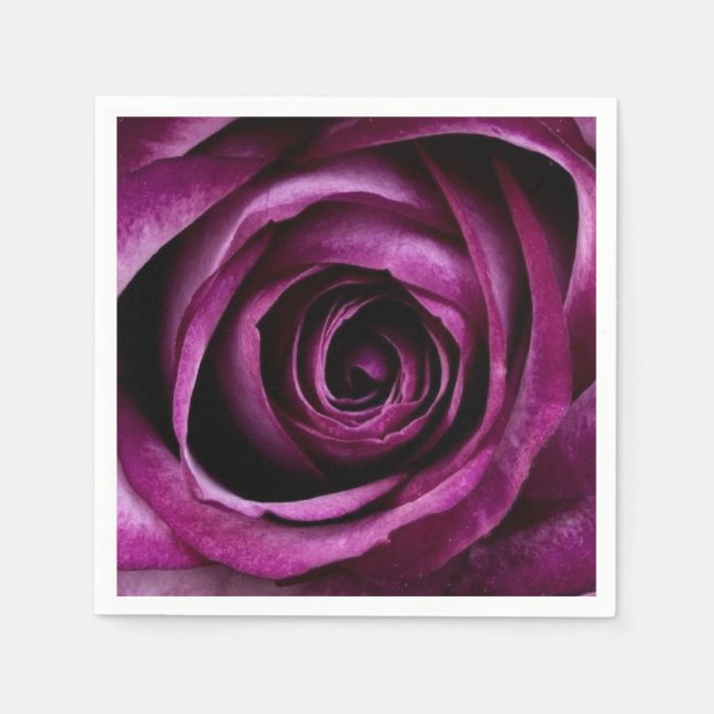 purple rose  napkins (Front)