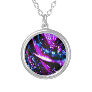 Purple Rose Necklace