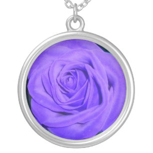 Purple Rose Necklace