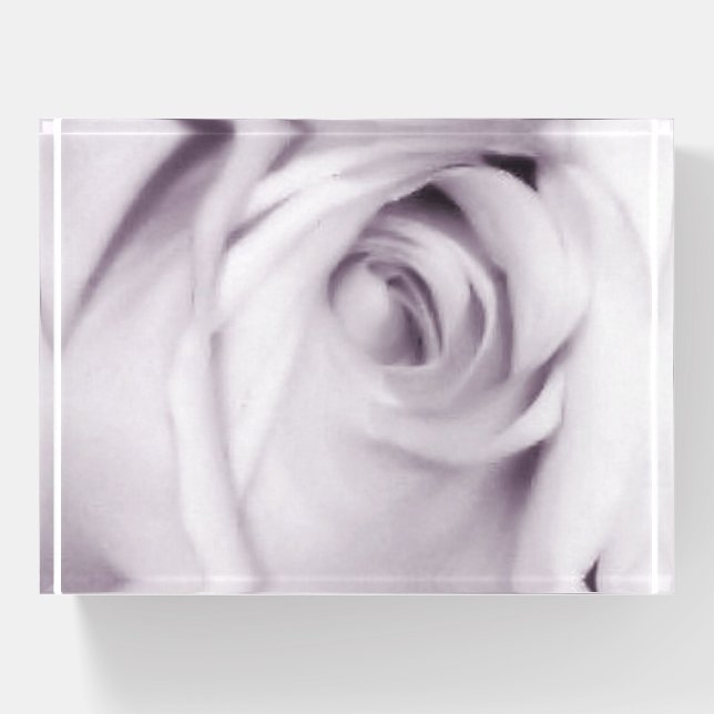 Purple rose paperweight (Front)