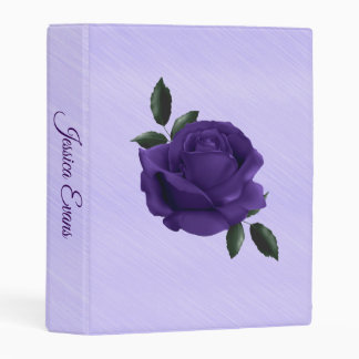 Purple Rose Personal Mini Binder