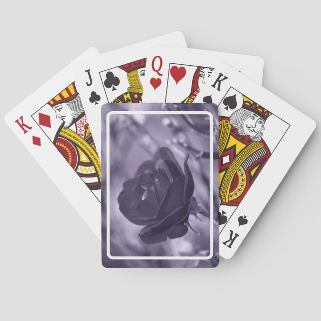 Purple Rose Playing Cards (Back)