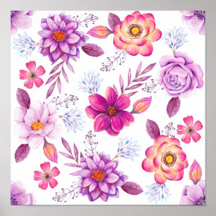 Purple rose poster