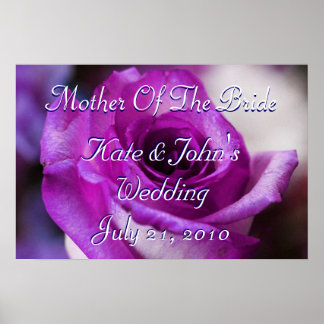 Purple Rose Poster