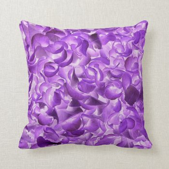 Purple Rose Print Pillow by GreenCannon at Zazzle
