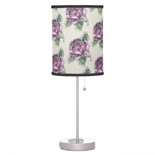 Purple Roses Table & Pendant Lamps | Zazzle