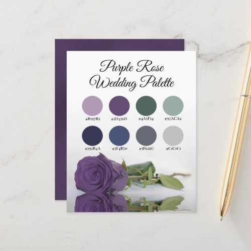 Purple Rose Wedding Colors Palette Sage Navy Gray