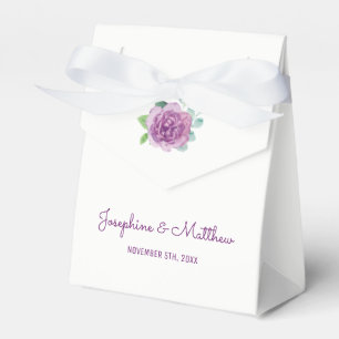 Purple Rose Wedding Favor Boxes